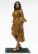 Kente High-Low Skirt