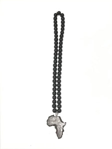 Ebony Wood Africa Necklace S01