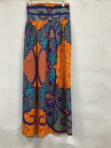 Ankara Long Flared Skirt M10