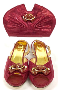 Low Heel Shoe & Bag Set S01