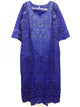 African Embroidery Solid Stone Dress