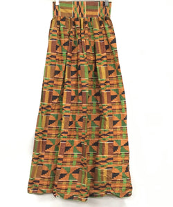 Ankara Long kente Skirt 01