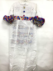 Lace Dress with Multi-Color Design