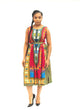 Ankara Short Dress S06 Dashiki