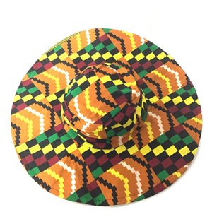 Ankara Wide Brim Hat