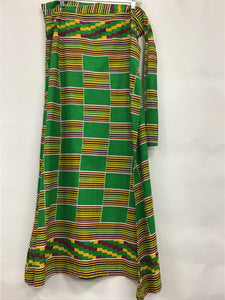 Ankara Long Flared Skirt M9