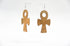 Ankh S1 Tan Earrings