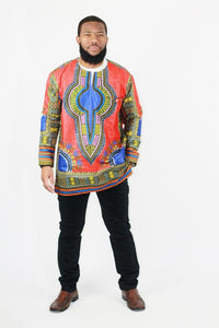 Dashiki Long Sleeve Top