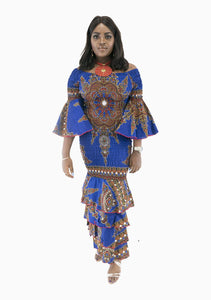 Ankara Mermaid Dress S1