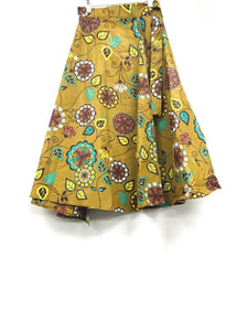 Ankara short wrap skirt S08