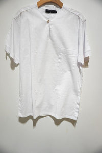 Twins White Linen Top D01