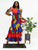 Ankara 3 Layer Mermaid Dress Transparent Sleeves