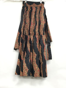 Ankara Long Skirt with belt S022