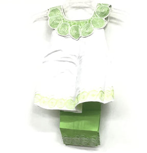 2 piece Girls Brocade set01