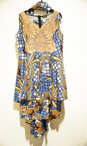 Ankara Embro Short Dress S2