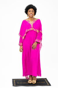 Long Kaftan Stone Cape