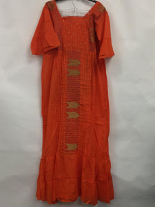 African Lace Mix Dress S4