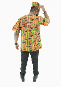 Kente Short Sleeve Top