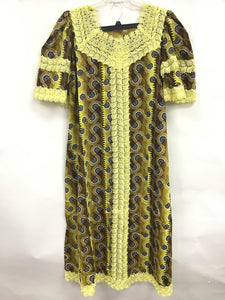 African Lace Ankara Gown S01