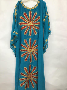 Long Kaftan Sunflower Dress